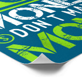 Ed Money Dont Make Money Dollar Cash Graphic Boss  ポスター (角)