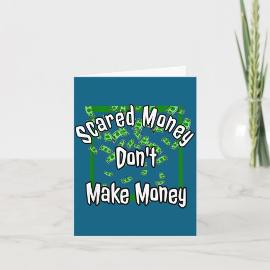 Ed Money Don't Make Money Stock Market Traders Gif カード (正面)