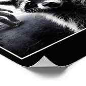 Ed Raccoon Selfie With Sasquatch Bigfoot Funny Rac ポスター (角)