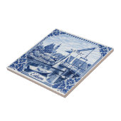 Edam Delft Blue style ceramic tile タイル (側面)