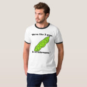 edamame、"私達はedamameの3個のエンドウ豆のようです。" tシャツ (正面フル)