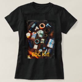 EDCキットプレッパサバイバリストデザイン Tシャツ