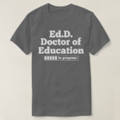 EdD教育博士学位 Tシャツ (デザイン正面)