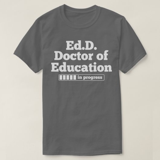 EdD教育博士学位 Tシャツ (デザイン正面)