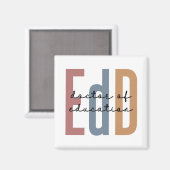 EdD教育学博士の卒業 マグネット (正面/裏面)