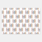 EdD教育学博士の卒業 ラッピングペーパーシート (正面3)
