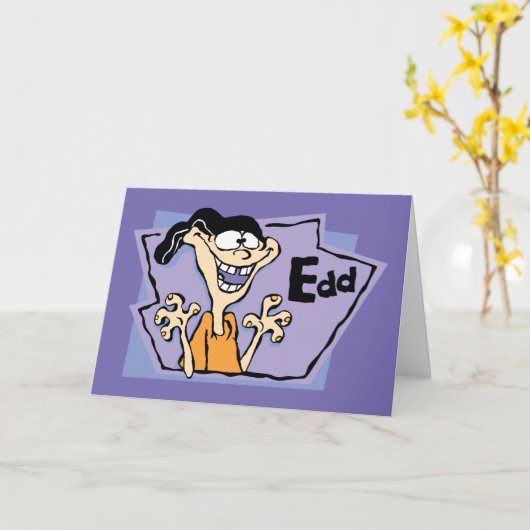 Edd Character Graphic カード (黄色い花)