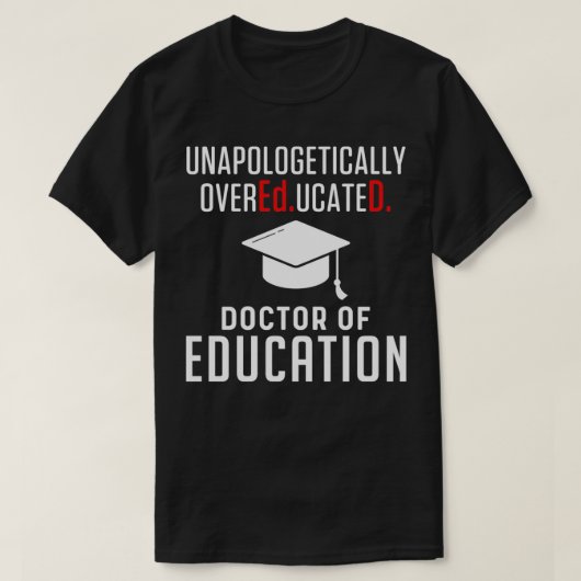EdD Doctor of Education博士号取得Pullo Tシャツ (デザイン正面)