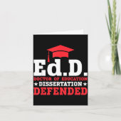 Edd doctor of education dissertation defended edd カード (正面)