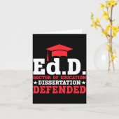 Edd doctor of education dissertation defended edd カード (黄色い花)