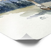 Edda Silver bay Icelandic Horse in the Mountains S フォトプリント (角)