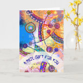 EDDArtが描いた手 – ドリームスケール1 カード (黄色い花)