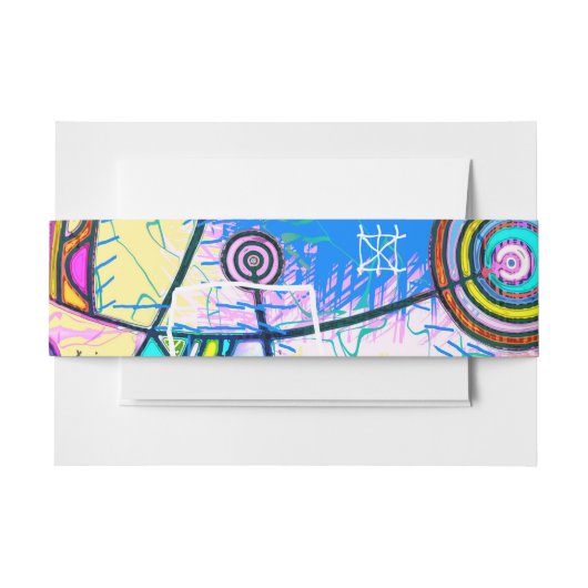 EDDArtが描いた手 – ドリームスケール1 招待状ベリーバンド (正面例)