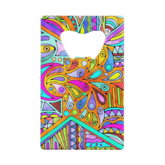 EDDArtが描いた手 – Blah Blah Blah 1 クレジットカード栓抜き (正面)