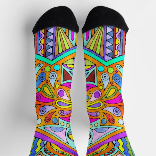 EDDArtが描いた手 – Blah Blah Blah 1 ソックス (上部)