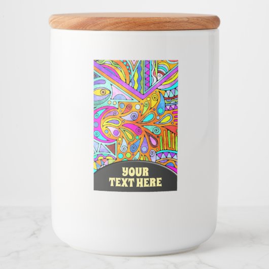 EDDArtが描いた手 – Blah Blah Blah 1 フードラベル (正面)