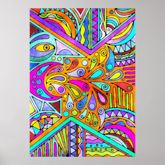 EDDArtが描いた手 – Blah Blah Blah 1 ポスター (正面)