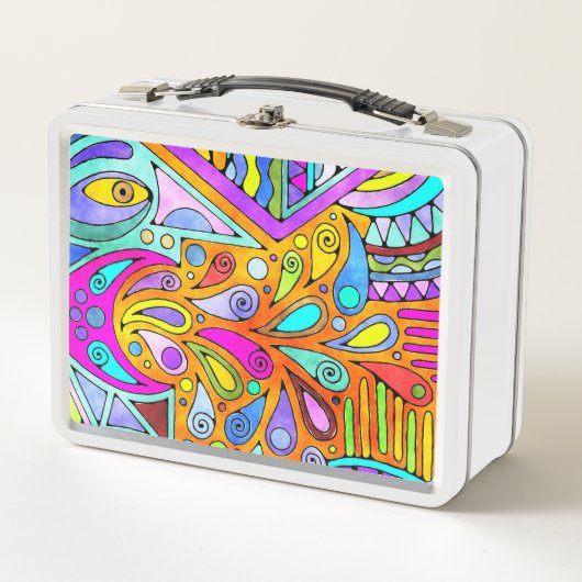 EDDArtが描いた手 – Blah Blah Blah 1 メタルランチボックス (正面)