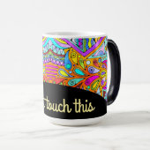 EDDArtが描いた手 – Blah Blah Blah 1 モーフィングマグカップ (正面右)