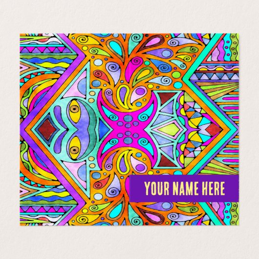 EDDArtが描いた手 – Blah Blah Blah 1 名刺 (外部フラット)