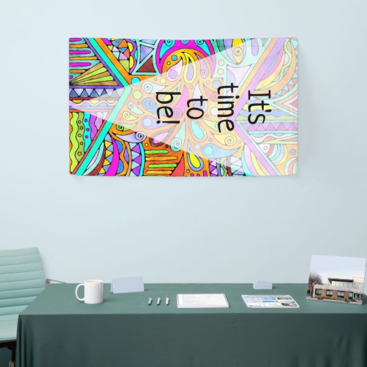 EDDArtが描いた手 – Blah Blah Blah 1 横断幕 (トレードショー)