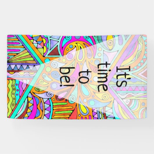 EDDArtが描いた手 – Blah Blah Blah 1 横断幕 (横)