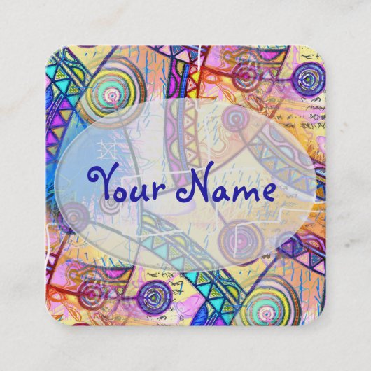 EDDArtが描いた手 – Dream Scale 1a スクエア名刺 (正面)