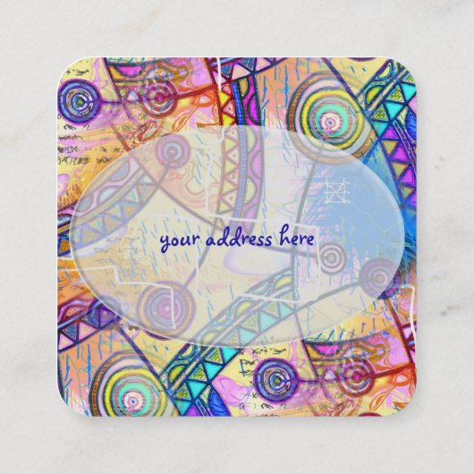 EDDArtが描いた手 – Dream Scale 1a スクエア名刺 (裏面)