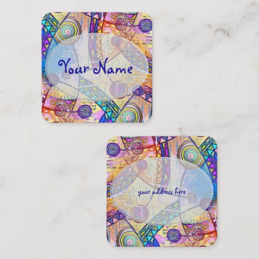 EDDArtが描いた手 – Dream Scale 1a スクエア名刺 (正面/裏面)