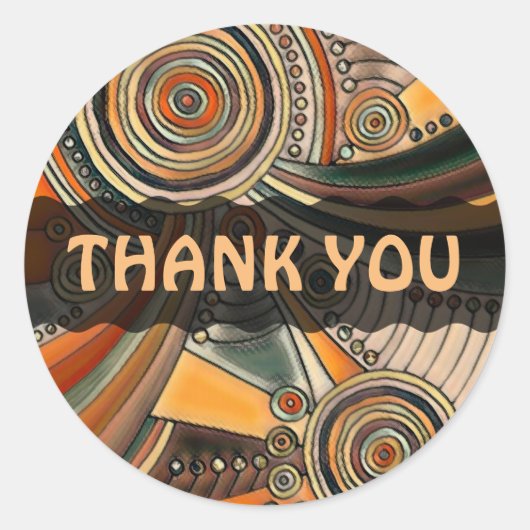 EDDArtによって手書き – 考え1 ラウンドシール (正面)