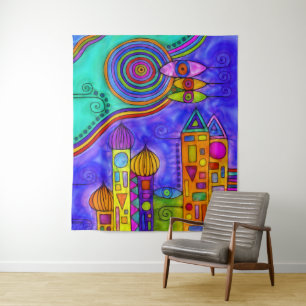 EDDArtによって描画された手来引- 2 タペストリー