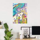 EDDArtによって描画された手来引- 8 ポスター (ホームオフィス)