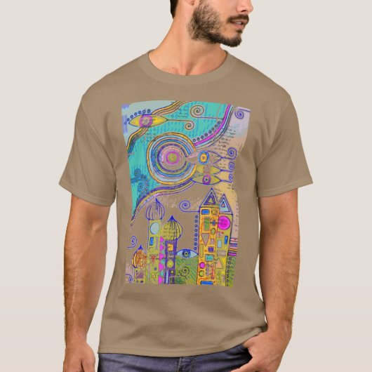 EDDArtによって描画された手来引- 8 Tシャツ (正面)