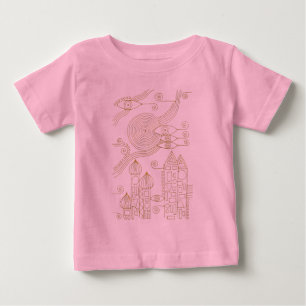 EDDArtによる手描きの線 - Come together 3 ベビーTシャツ
