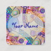 EDDArtによる手描き - 夢のスケール1a スクエア名刺 (正面)