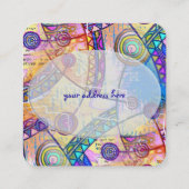 EDDArtによる手描き - 夢のスケール1a スクエア名刺 (裏面)