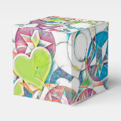 EDDArtによる手描き - 星とハート 1 フェイバーボックス (正面サイド)