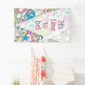 EDDArtによる手描き - 星とハート 1 横断幕 (インサイチュ)