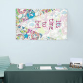 EDDArtによる手描き - 星とハート 1 横断幕 (トレードショー)