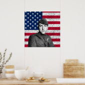 Eddie Rickenbacker and The American Flag ポスター (キッチン)