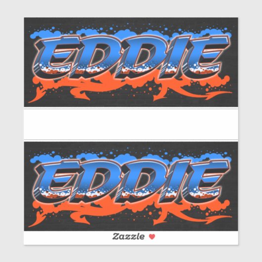 Eddie Vorname Name Graffiti Aufkleber Sticker シール (シート)