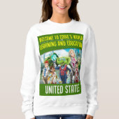 Eddie's World of 学 and Educationへようこそ スウェットシャツ (正面)