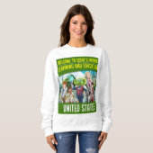 Eddie's World of 学 and Educationへようこそ スウェットシャツ (正面フル)