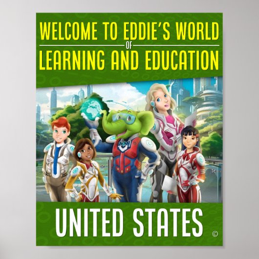Eddie's World of 学 and Educationへようこそ ポスター (正面)