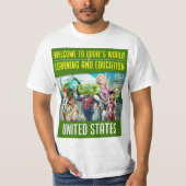 Eddie's World of 学 and Educationへようこそ Tシャツ (正面)