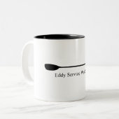 Eddy Service Was Spotty Kayak Paddle ツートーンマグカップ (正面左)
