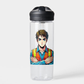 Eddy®+ Trinkflasche mit Manga-Sicherheitsfachmann ウォーターボトル