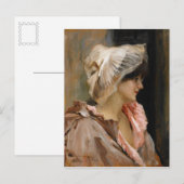 Edelfelt Parisian lady in a peiginir CC0045 ポストカード (正面/裏面)