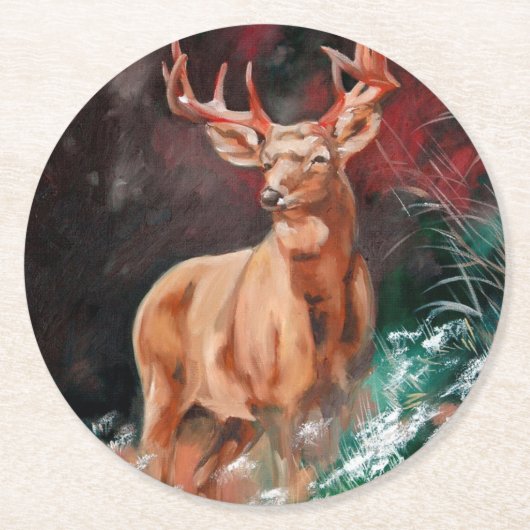Edelhert - Red Deer Coaster ラウンドペーパーコースター (正面)