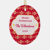 Edelweissのクリスマスのオーナメント セラミックオーナメント (右)